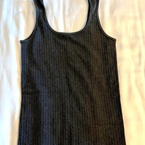 Grace & Lace. Ribbed Tank. Gray. One size fits all. New w/o tags.